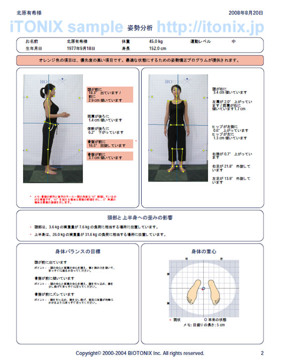 姿勢分析サンプル